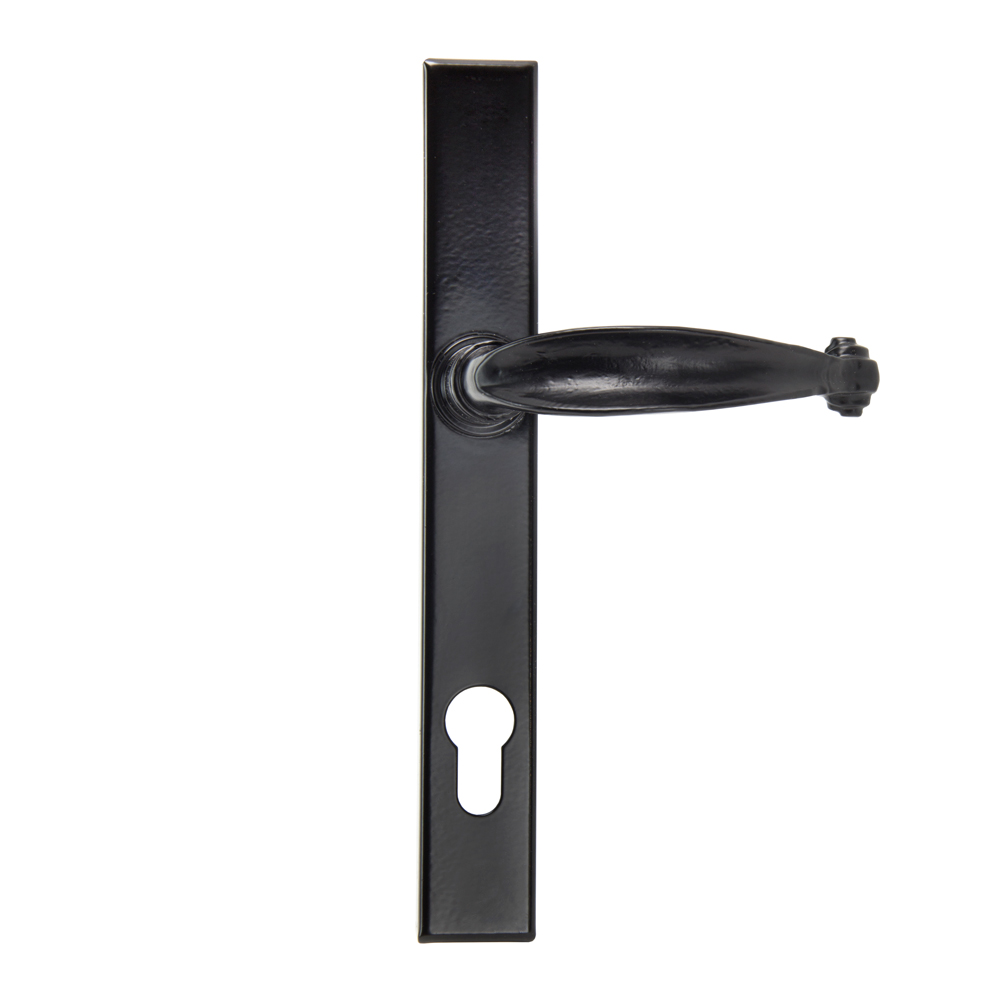 From the Anvil Cottage Slimline Lever Espag. Lock Set - Black - (Sold in Pairs)